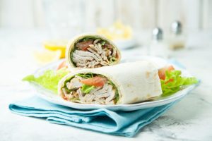 Cold Chicken Wraps