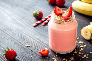 High Calorie Strawberry Smoothie