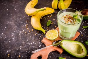 Avocado Banana Almond Milk Smoothie