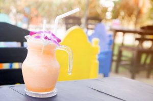 Cantaloupe Almond Milk Smoothie