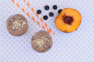 Peach Blueberry Ninja Smoothie