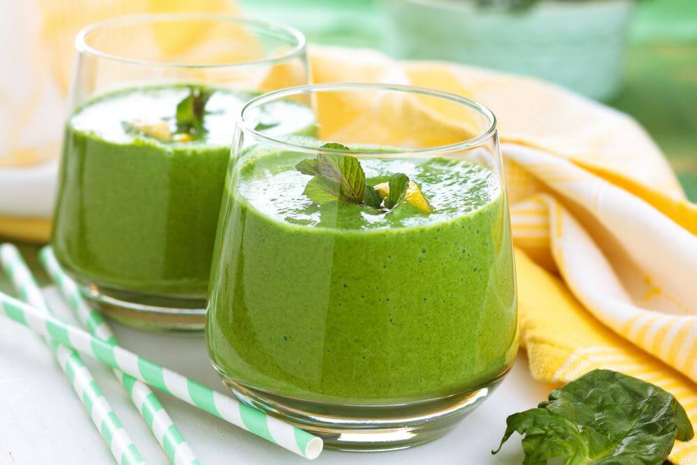 Spinach Banana Almond Milk Smoothie