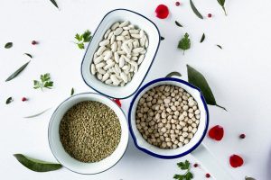 Lentils on Table