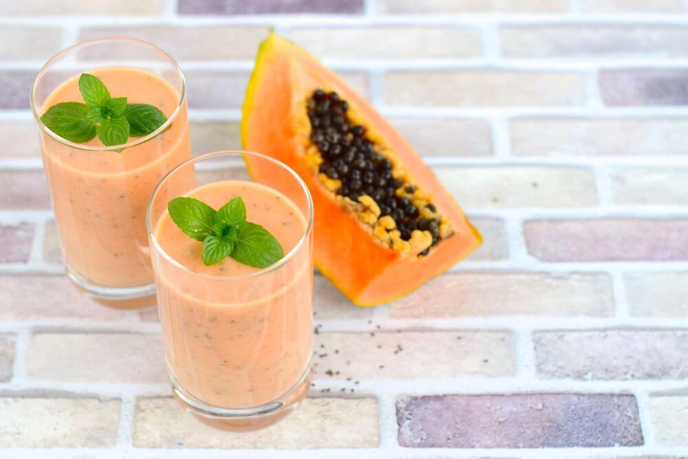 Papaya Oatmeal Smoothie for Weight Loss